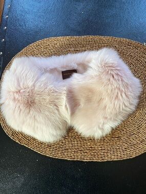 Blush Pink Faux Fur Collar Anne Dee Goldin